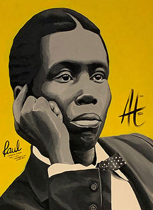 Painting of Paul Laurence Dunbar