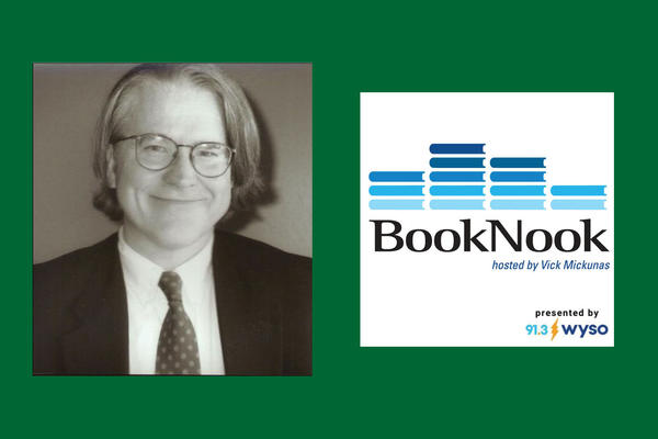 Photo of Vick Mickunas and the Book Nook logo