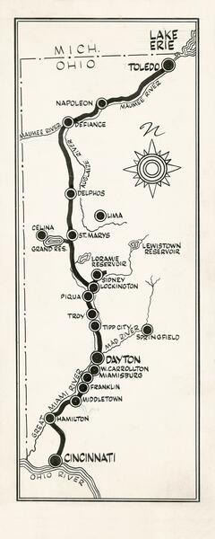 Miami-Erie Canal Map