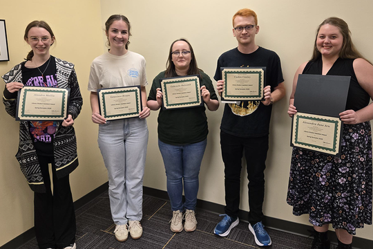 Spring 2026 Library Student Assistant Award winners