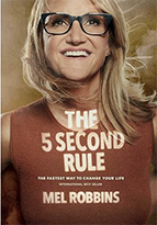 Book cover for The 5 Second Rule by Mel Robbins
