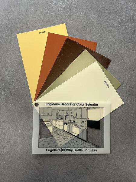 An archival item that resembles a paint color fan deck.