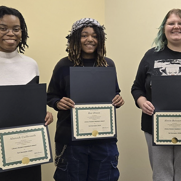 Library Student Assistant Award recipients