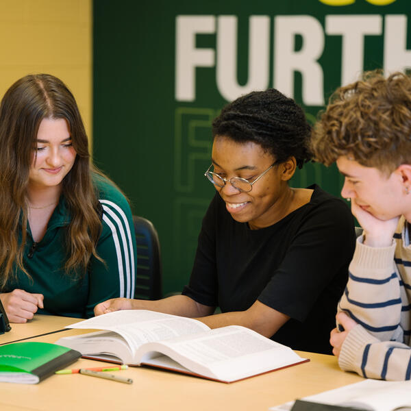 image of students studying in library