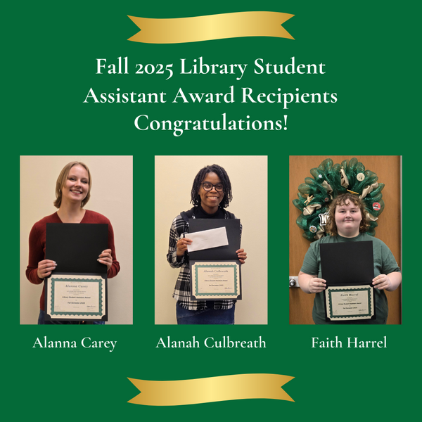 group image of Fall 2025 Library Student Assistant Award Recipients