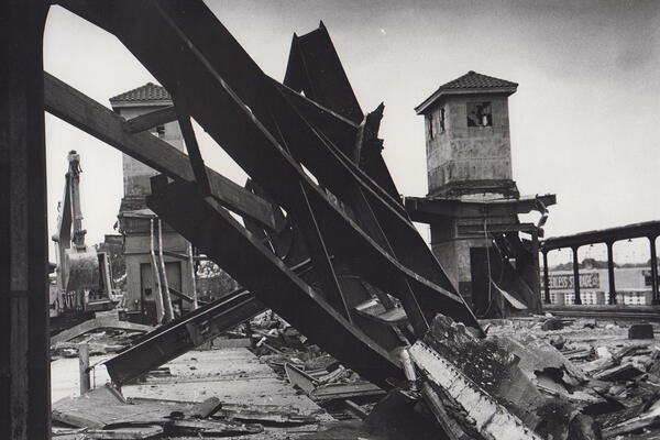 Dayton's Union Station, exterior, demolition (MS-458)