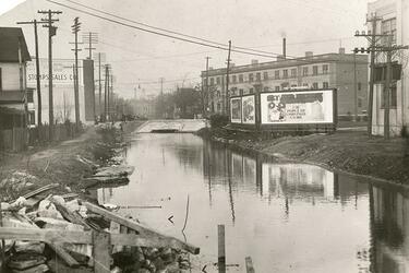 Canal from Warren to Main looking northeast, Dayton