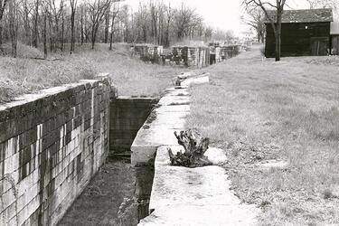 Miami Erie Canal Locks, 1955